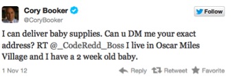 Cory Booker Tweet